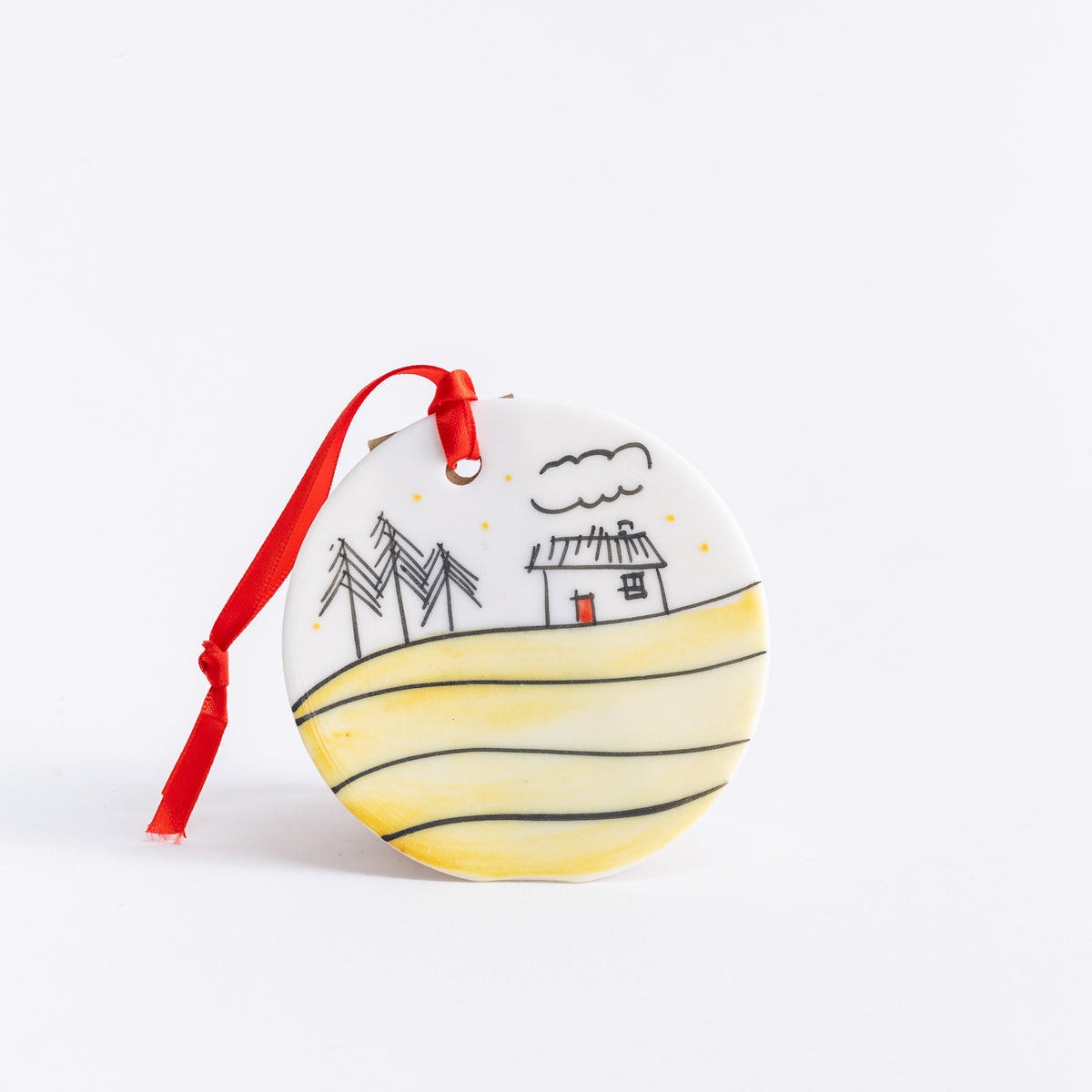 Porcelain Landscape Disc