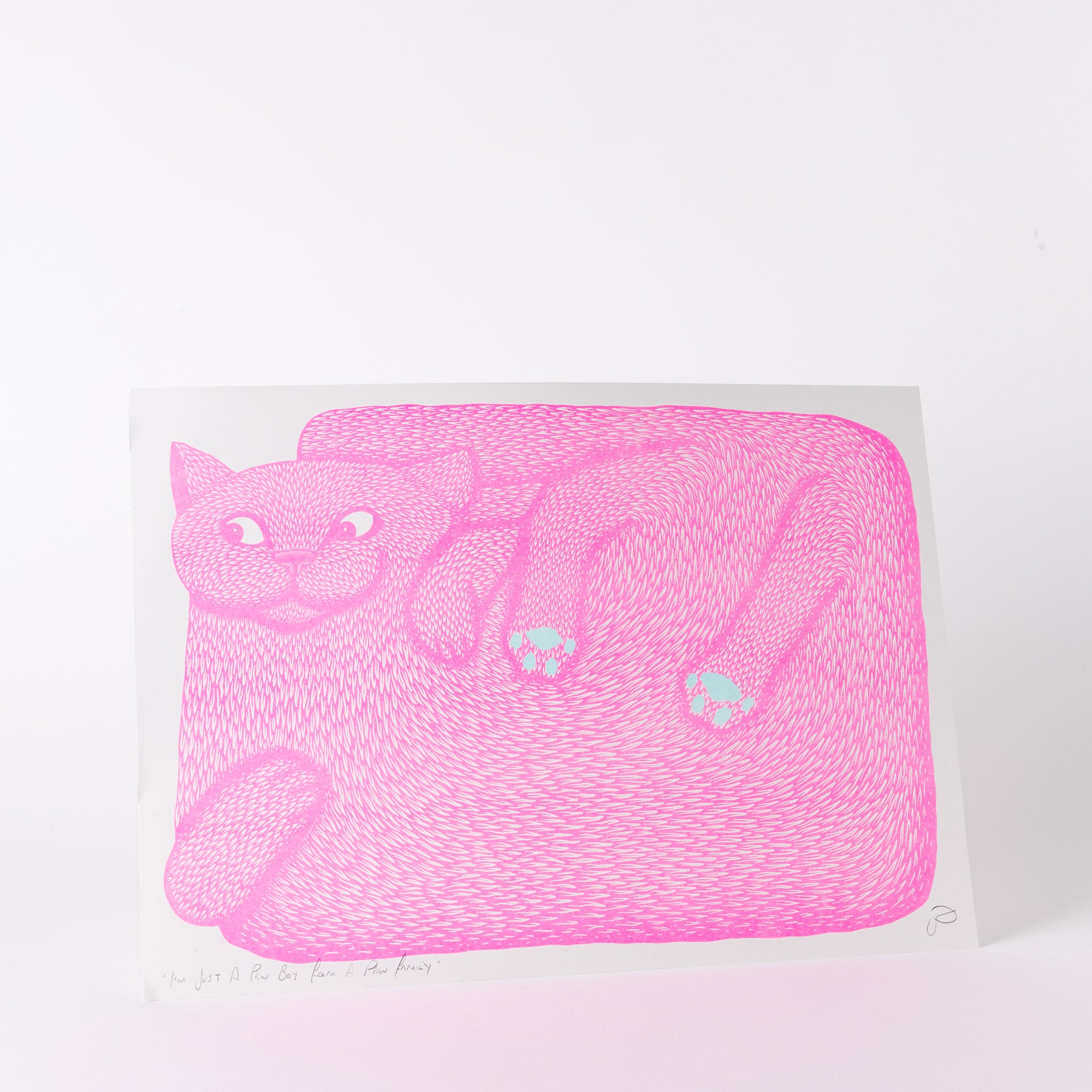 Paw Boy Riso Print
