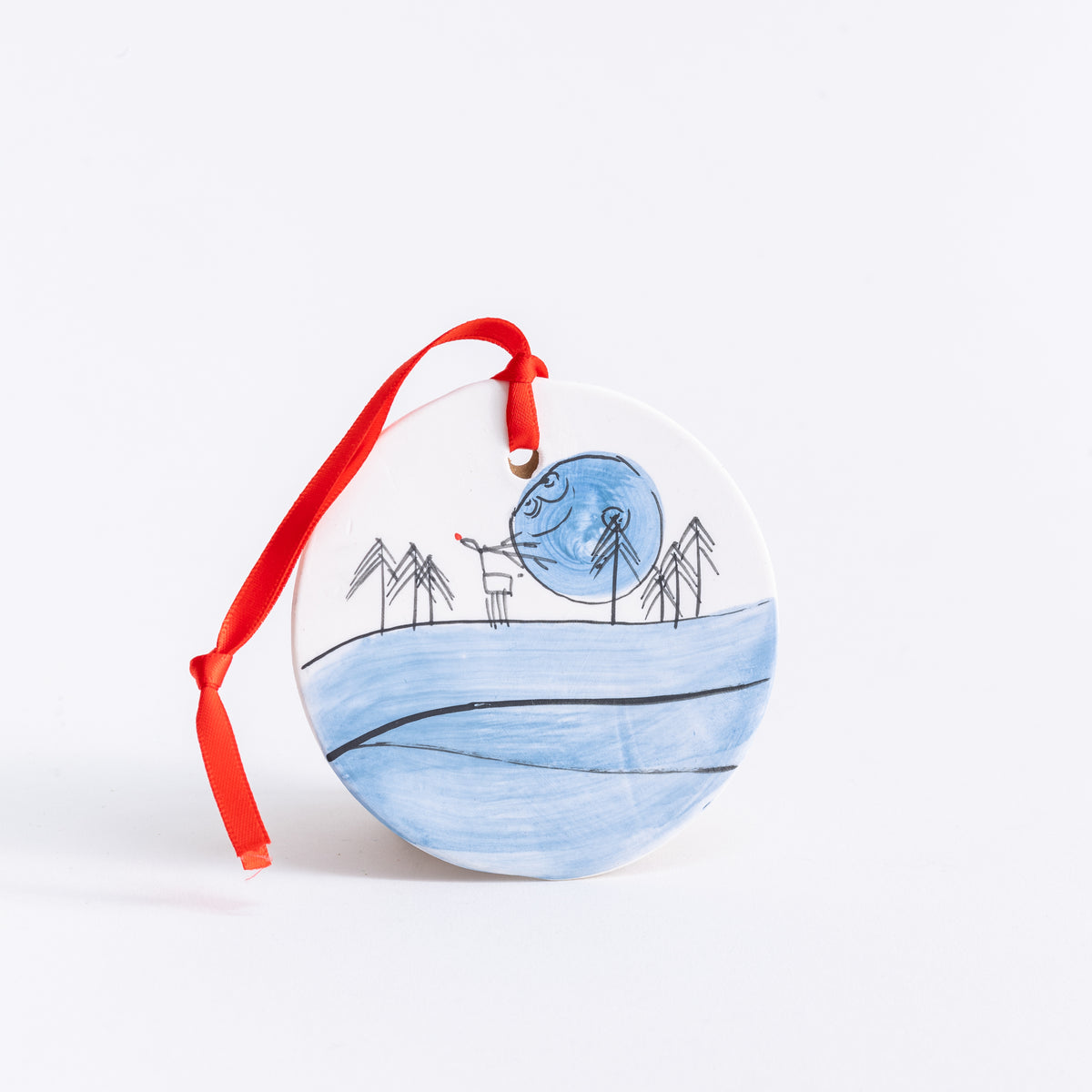 Porcelain Landscape Disc